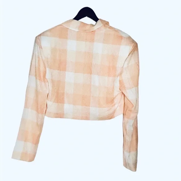 FOR LOVE AND LEMONS EUGENIE CROP BLAZER Medium NEW NWT Plaid